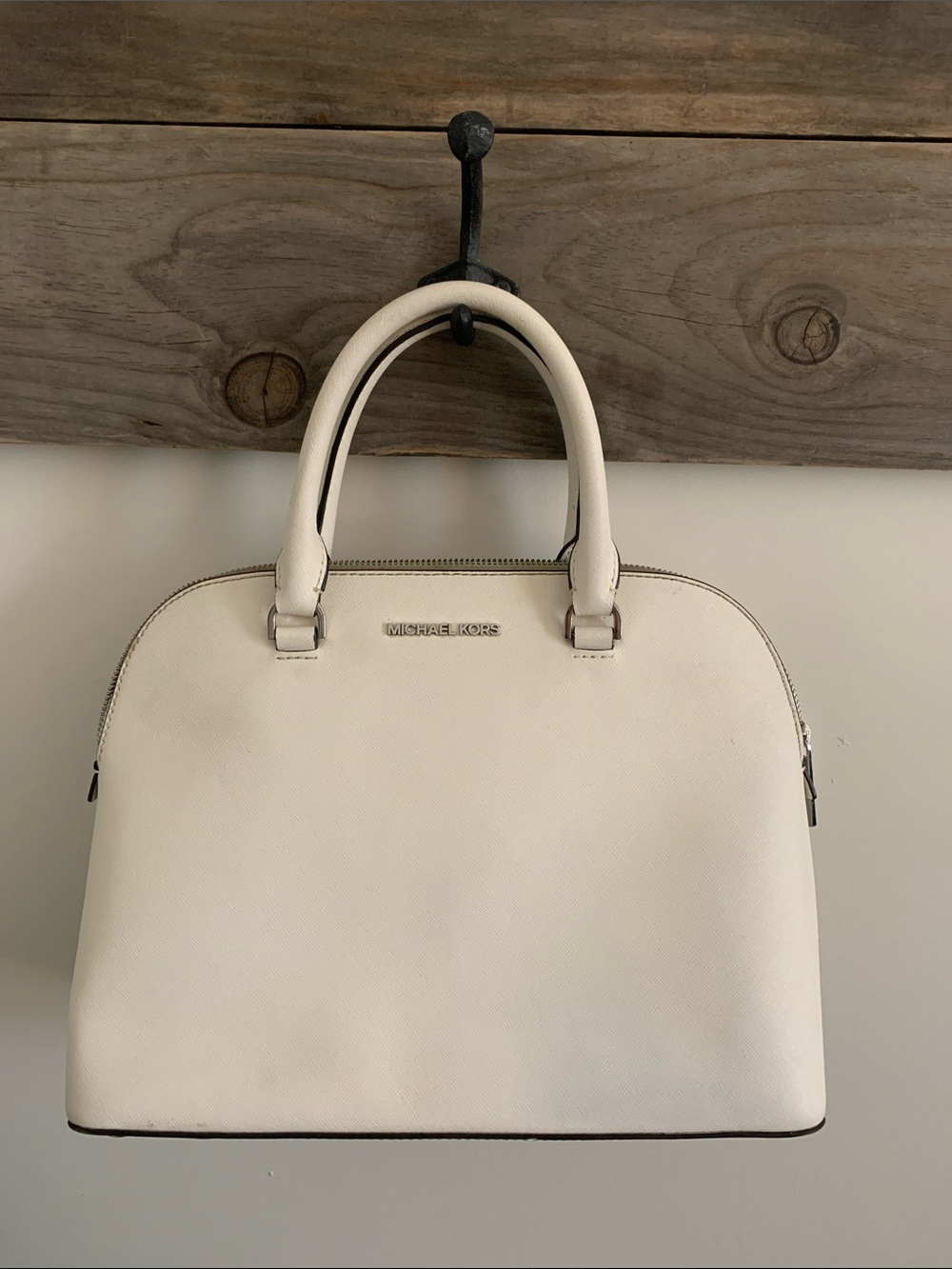 Michael Kors Cream Dome Satchel